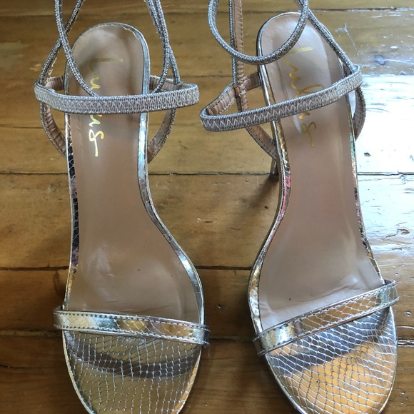 Silver Heels🐍🌬 - strappy snake stiletto - Picture 4 of 9